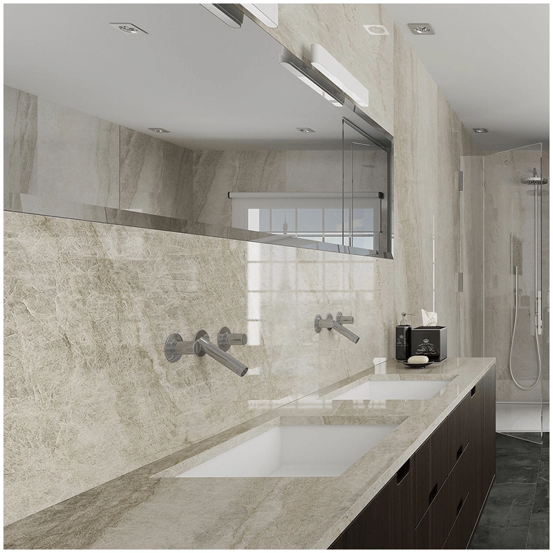 Perla Venata Quartzite Bathroom Countertops