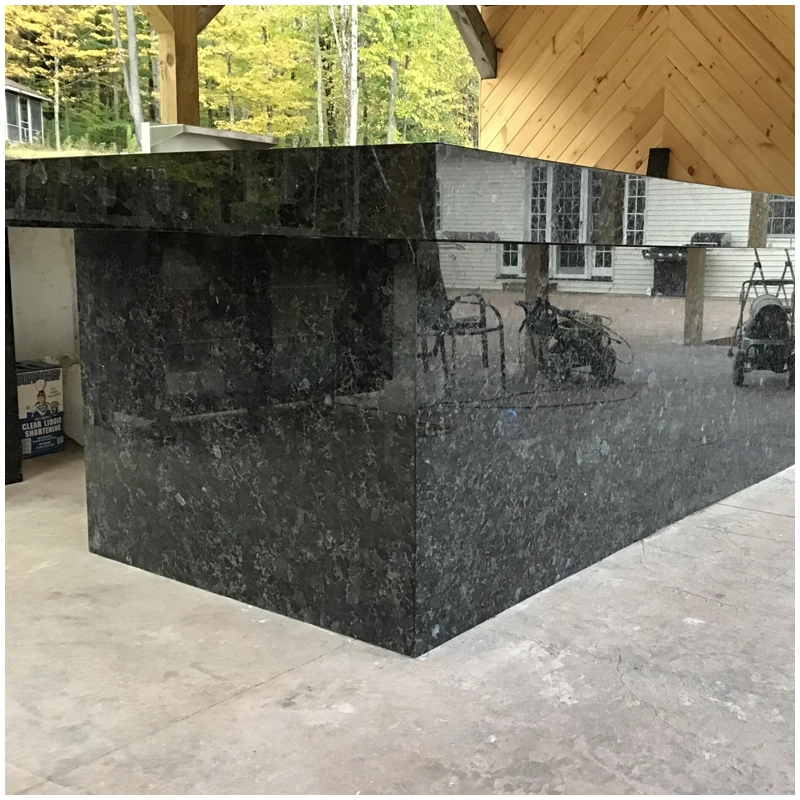 Volga Blue Granite Outdoor Countertops