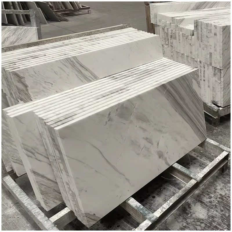White Volakas Marble Flooring Tiles