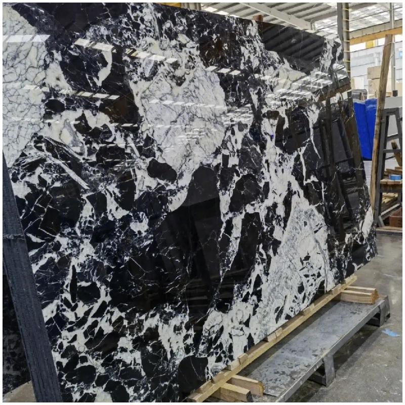 Grand Antique Black Marble Slabs