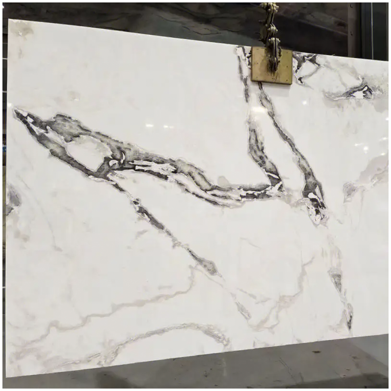 oyster white marble slab