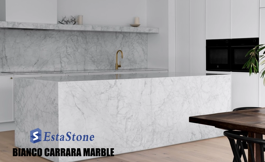 Bancadas de mármore Bianco Carrara Bancadas de mármore Bianco Carrara