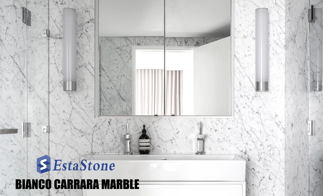Bianco Carrara Marble Hotel Washroom Projects Esta Stone Bianco Carrara Marble Hotel Washroom Projects Esta Stone