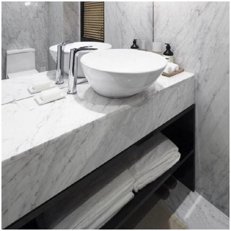 Binaco Carrara Marble Vanity Tops Binaco Carrara Marble Vanity Tops