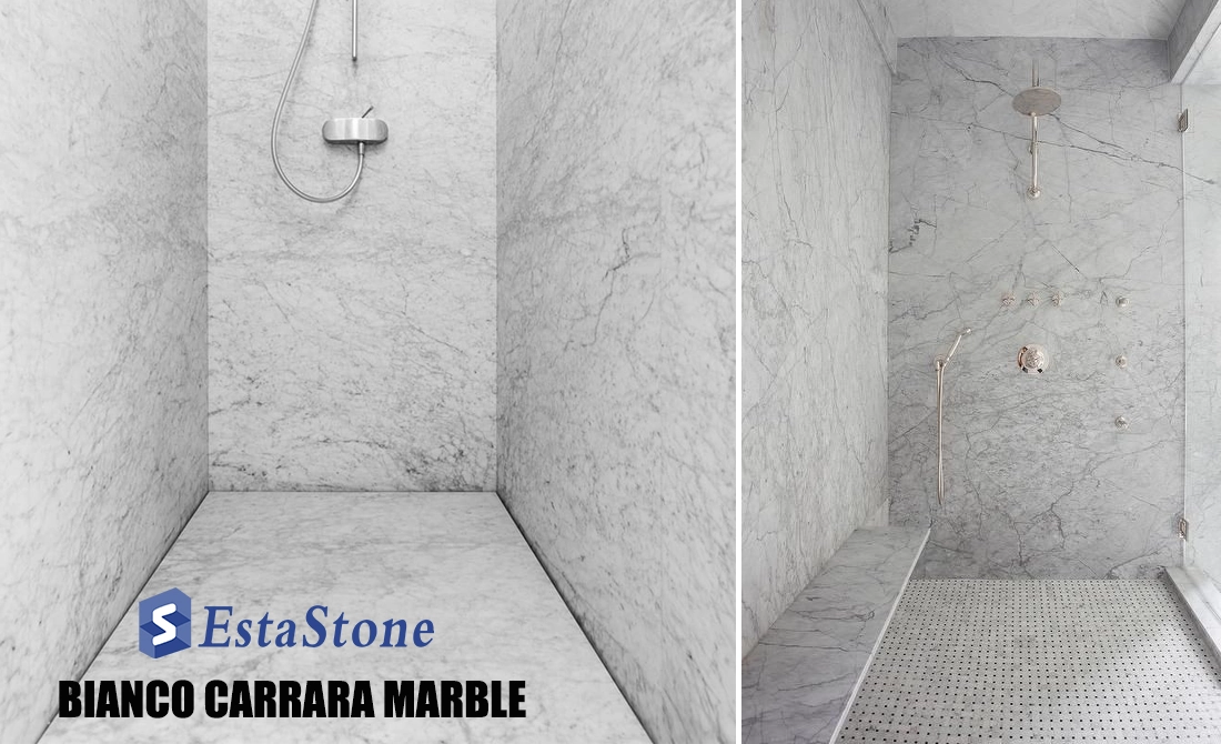 Carrara Marble Shower Projects Esta Stone Carrara Marble Shower Projects Esta Stone