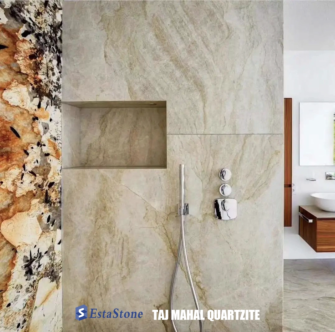 Taj Mahal Quartzite Bathroom Wall Tiles Projcts Esta Stone Taj Mahal Quartzite Bathroom Wall Tiles Projcts Esta Stone