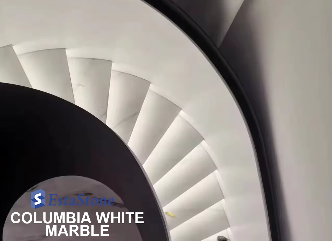 Columbia White Marble Stair Projects Esta Stone Columbia White Marble Stair Projects Esta Stone