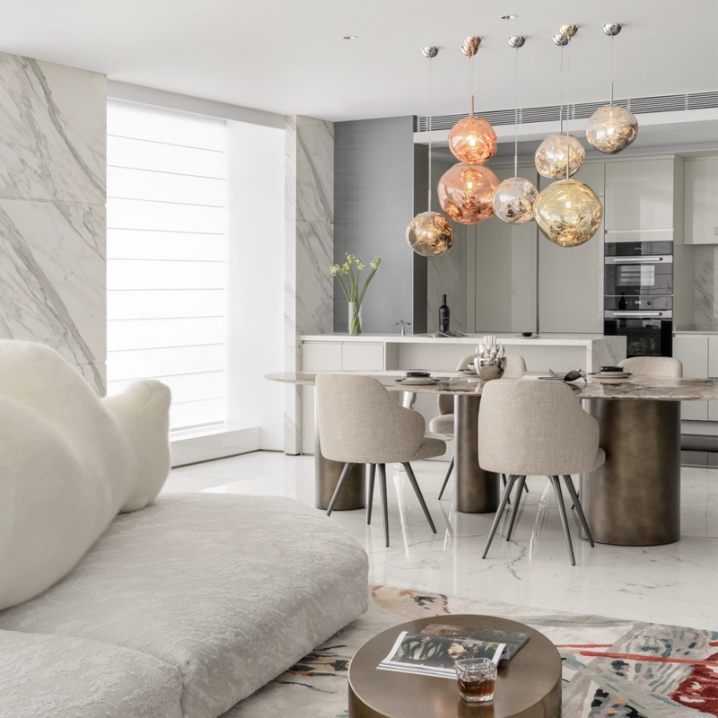 Volakas Marble Wall Tiles in Residences Projects Volakas Marble Wall Tiles in Residences Projects