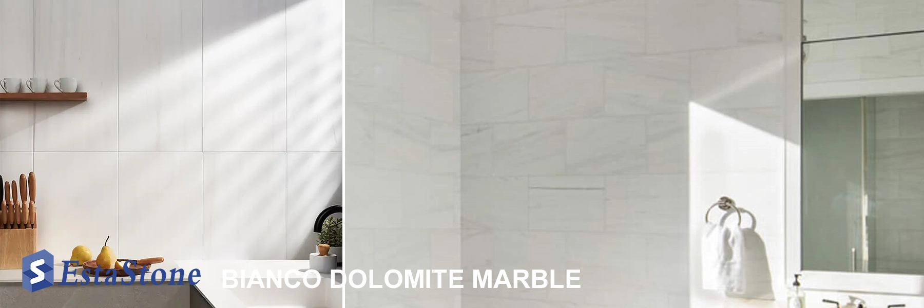 Bianco Dolomite Marble Wall Tile Designs | Esta Stone