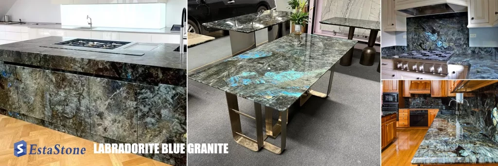 Labradorite Blue Granite Kitchen Countertops and Dining Tables factory | Esta Stone