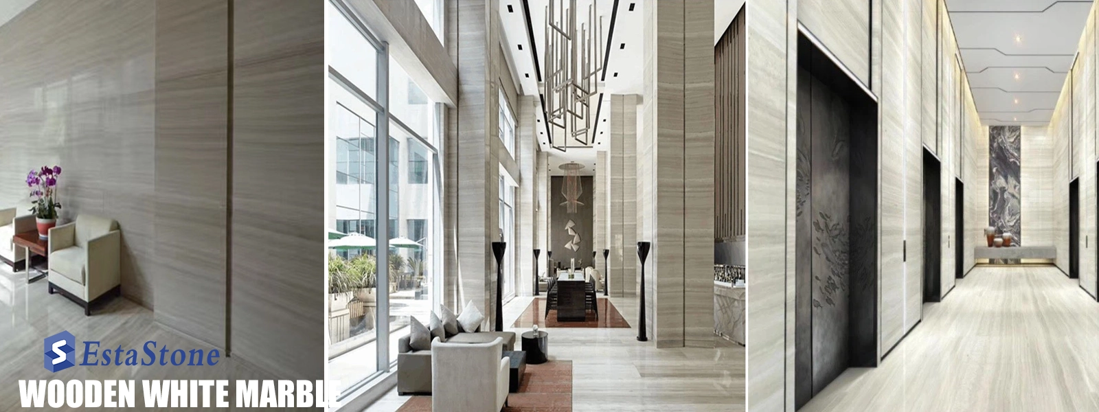 Wooden White Marble Floor and Wall Projects Esta Stone Wooden White Marble Floor and Wall Projects Esta Stone