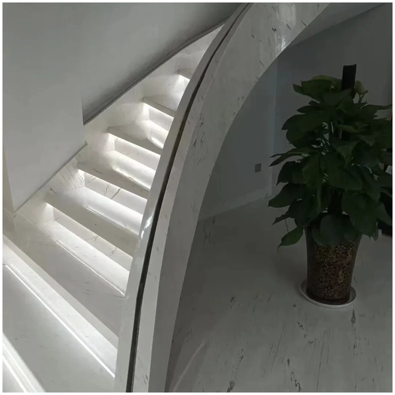 Bianco Sivеc Marblе Stair Projects Esta Stone