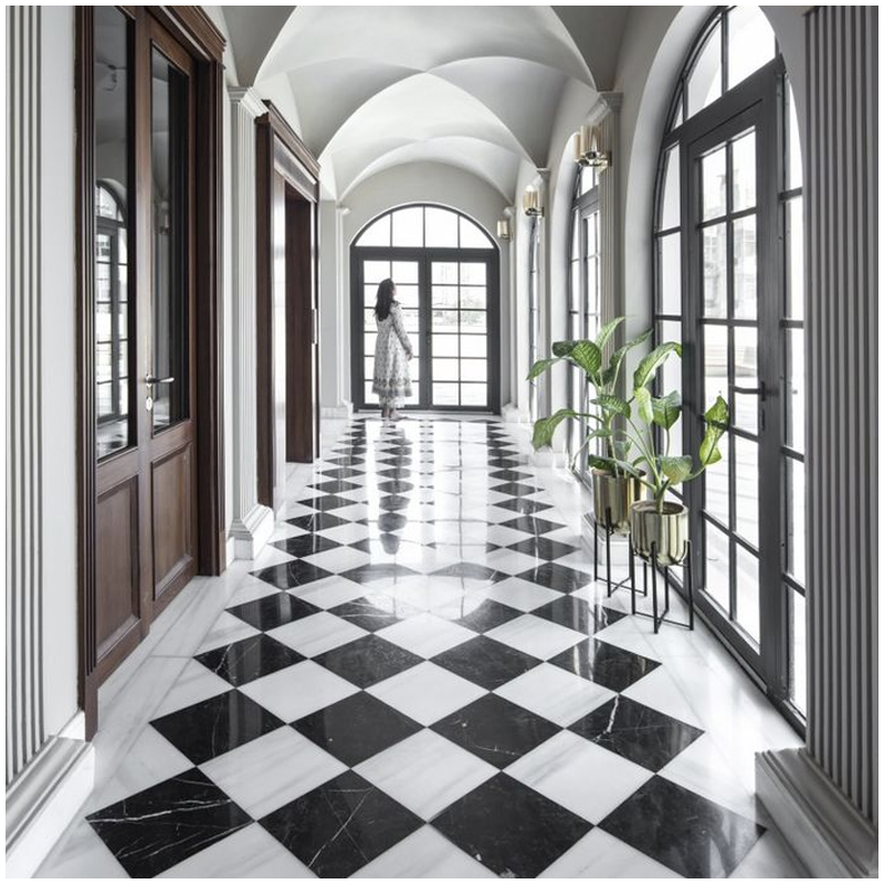 White Marble and Black Marble Inlay Medallion Flooring Projects Esta Stone White Marble and Black Marble Inlay Medallion Flooring Projects Esta Stone
