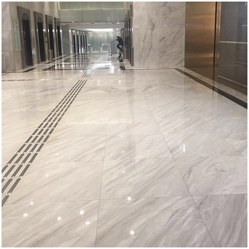 Volakas White Marble Tiles For Office Building Lobby Esta Stone