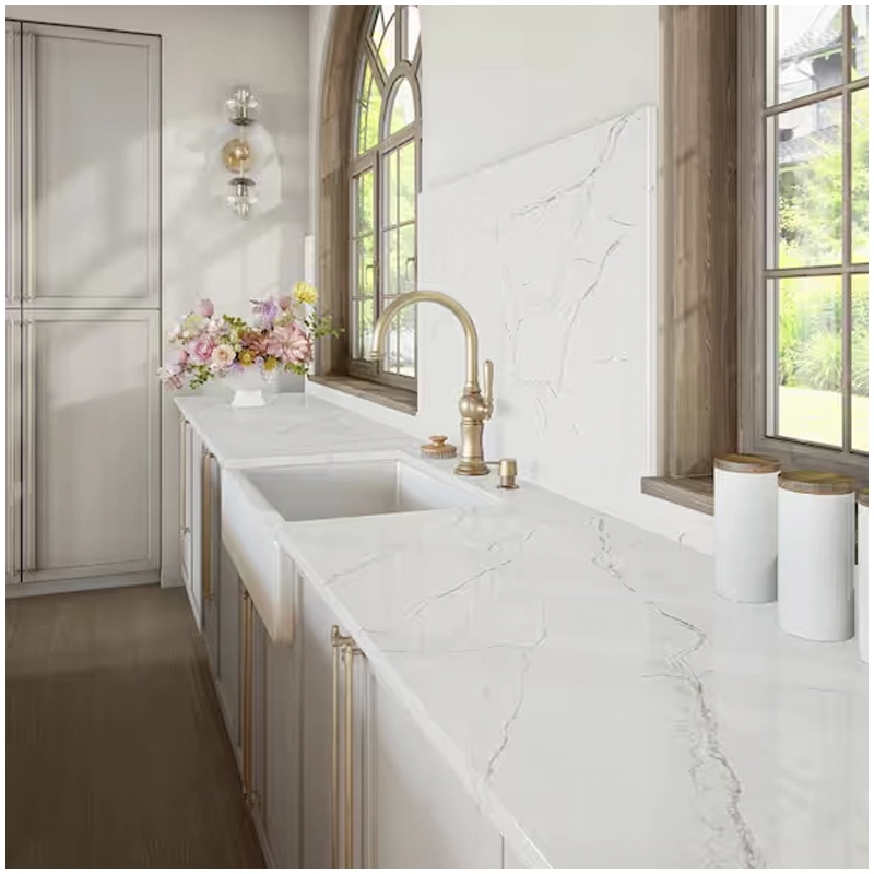 White Quartz Countertop In Villa Esta Stone White Quartz Countertop In Villa Esta Stone