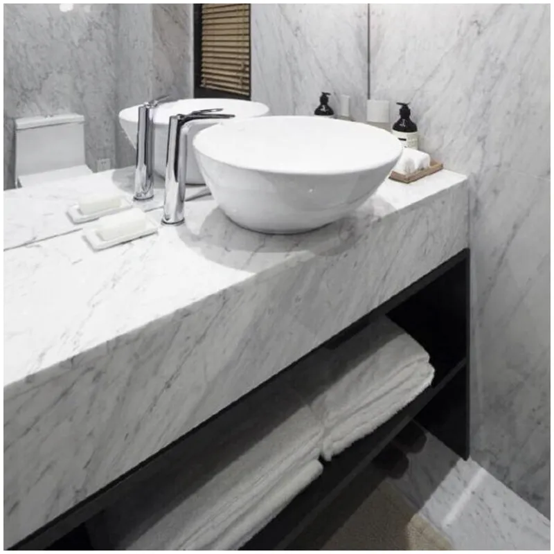 Bianco Carrara White Marble Luxury Bathroom Bianco Carrara White Marble Luxury Bathroom