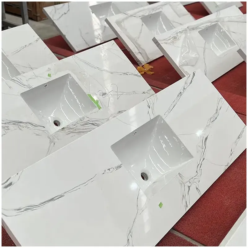 Calacatta Quartz Vanity Countertops