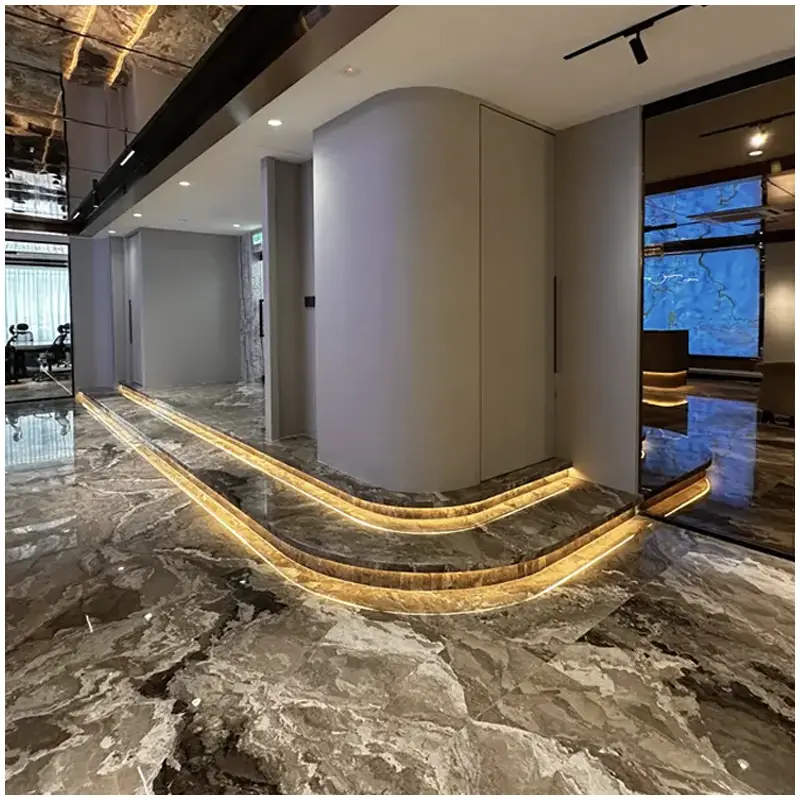 Camouflage Marble Flooring Projects in Grand Hotels