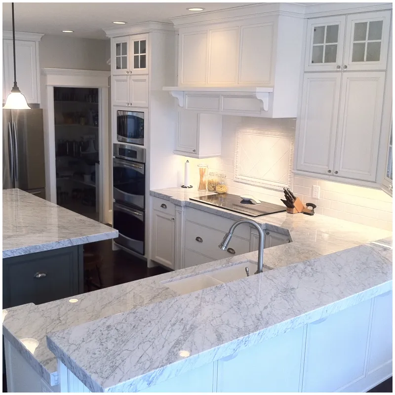 Carrara White Marble Luxury Kitchen Countertops and Worktops Carrara White Marble Luxury Kitchen Countertops and Worktops